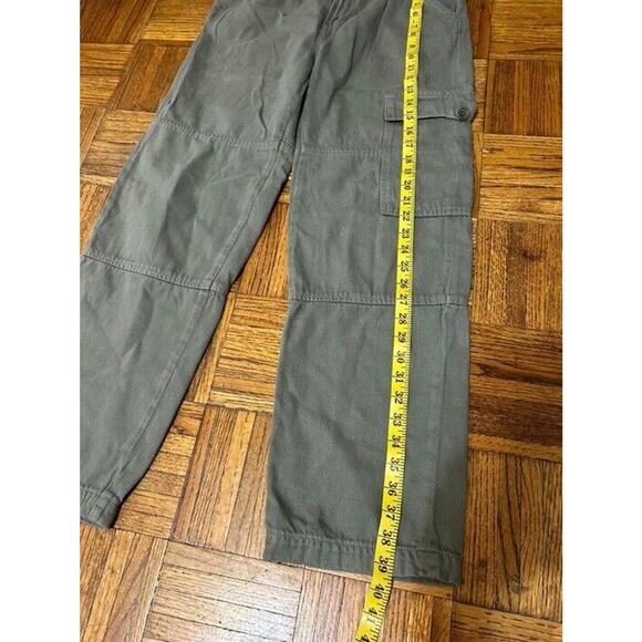 Reformation Pants Womens 28 Bailey High Rise Utility Cargo Army Organic Cotton - Picture 9 of 10